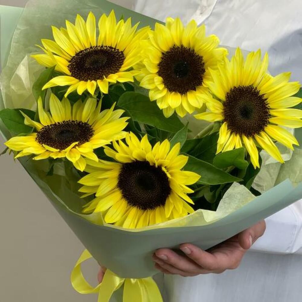 Ramo de girasoles, 5 girasoles (foto 6)